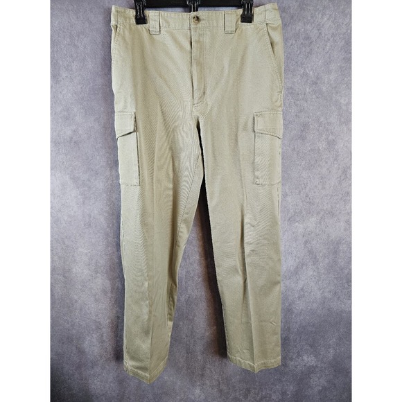 LL Bean Men's Vintage Cotton Cargo Pants. Beige. 32/32 - Picture 1 of 3